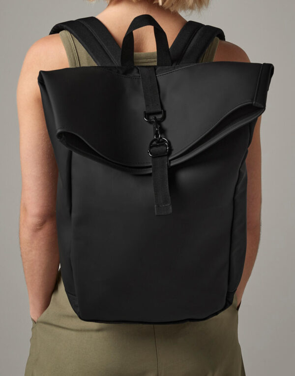 Matte PU Rolltop Backpack - Image 3