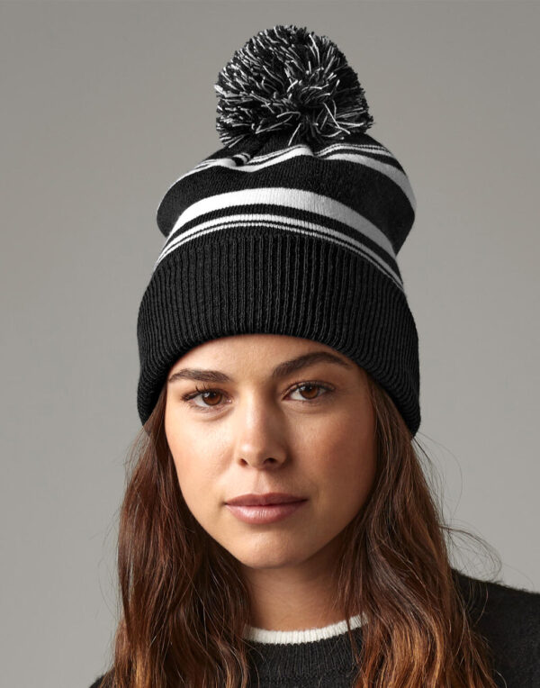 Striped Fan Beanie - Image 3