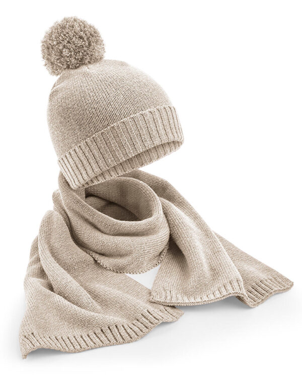 Knitted Scarf and Beanie Gift Set - Image 3