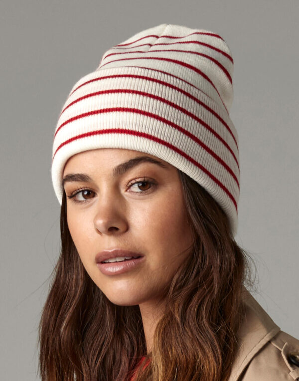 Original Deep Cuffed Striped Beanie - Image 3